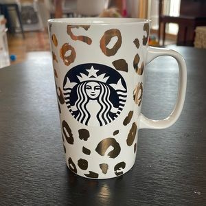 Cheetah print Starbucks mug